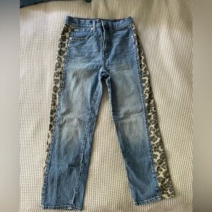 Madewell classic straight Jean Leopard 26
